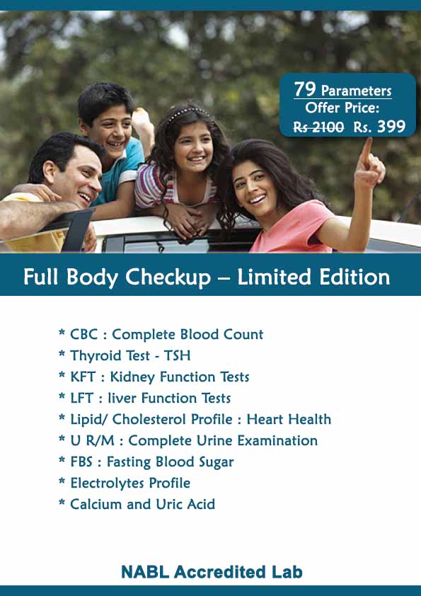 Full Body Health Checkup 79 Blood Tests Rs 399 Free Home Sample